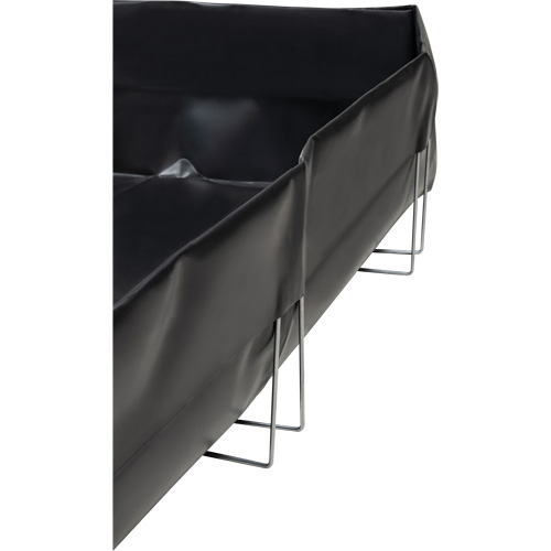 Wire Bracket Berm, 479 US gal. Capacity, 8' W x 8' L x 12" H, L-Bracket Pryde Industrial Inc.