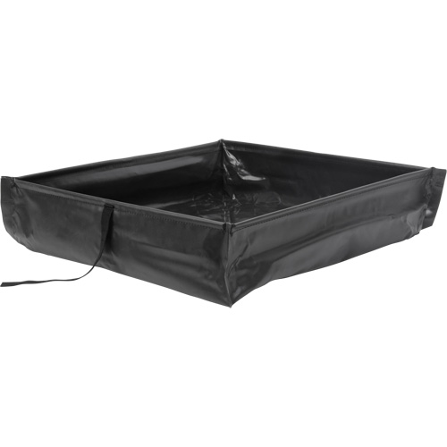 Collapsible Roll-Up Spill Berm, 34 US gal. Capacity, 3' W x 3' L x 6" H Pryde Industrial Inc.