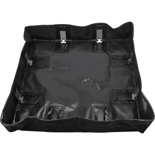 Collapsible Berm, 134 US gal. Capacity, 6' W x 6' L x 6" H, Snap-Up Bracket Pryde Industrial Inc.