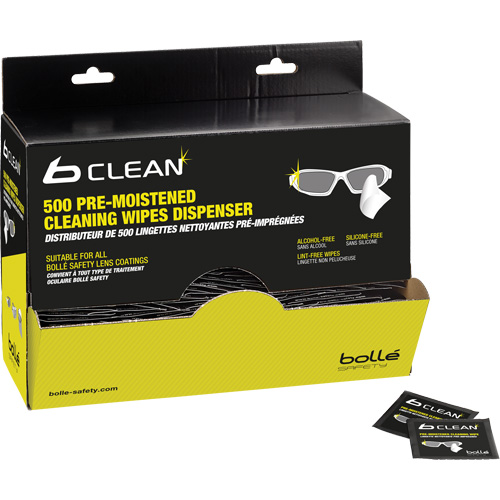 Lingettes nettoyantes pr&eacute;mouill&eacute;es B-Clean B500 Pryde Industrial Inc.