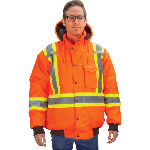 Parka d'hiver imperm&eacute;able 7-en-1, Orange haute visibilit&eacute;, Grand Pryde Industrial Inc.