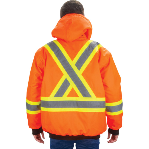 Parka d'hiver imperm&eacute;able 7-en-1, Orange haute visibilit&eacute;, Grand Pryde Industrial Inc.