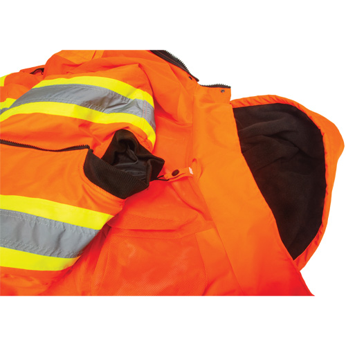 Parka d'hiver imperm&eacute;able 7-en-1, Orange haute visibilit&eacute;, Grand Pryde Industrial Inc.