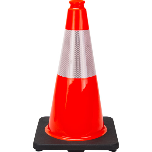 Premium Traffic Cone, 18", Orange, 6" Reflective Collar(s) Pryde Industrial Inc.