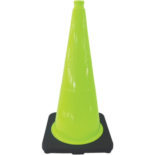 Premium Traffic Cone, 18", Lime Green Pryde Industrial Inc.