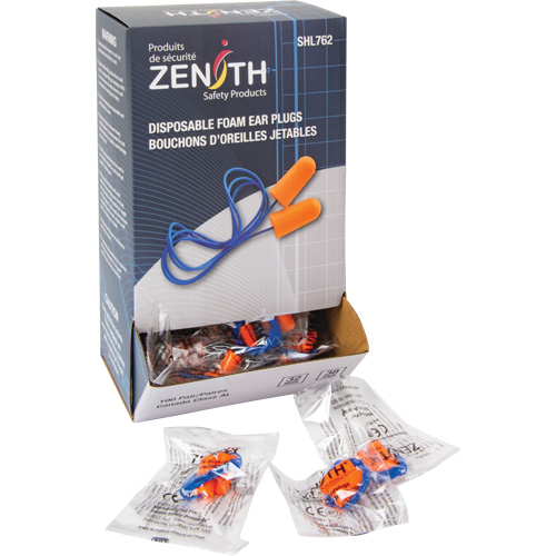 Foam Earplugs, Pair - Polybag, Corded Pryde Industrial Inc.