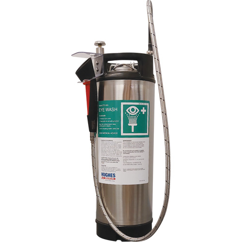 Portable Self-Contained Emergency Wash, Pressurized, 4 gal. Capacity, Meets None Pryde Industrial Inc.