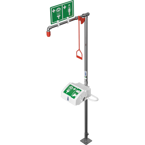 Combination Shower with Closed ABS Bowl & Top Inlet, Pedestal Pryde Industrial Inc.