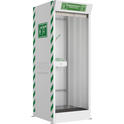 Emergency Cubicle Shower & Covered Eye & Face Wash Pryde Industrial Inc.