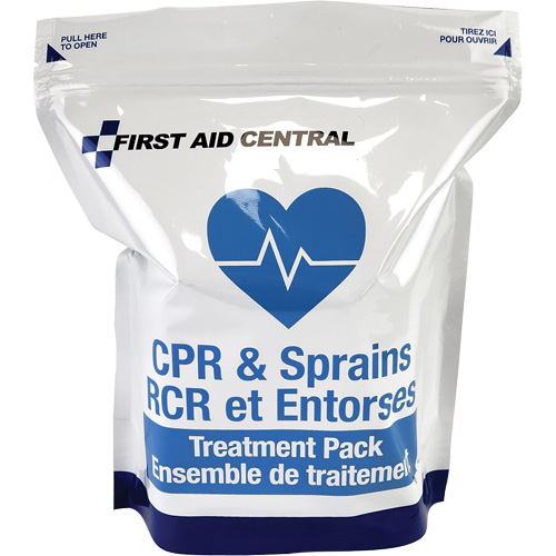 9 articles pour la RCR et le soin des entorses pour la trousse d'intervention d'urgence de premiers soins Pryde Industrial Inc.