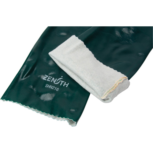 Double Dipped Green Gloves, 18" L, PVC, Cotton Jersey Inner Lining, 70-mil Pryde Industrial Inc.
