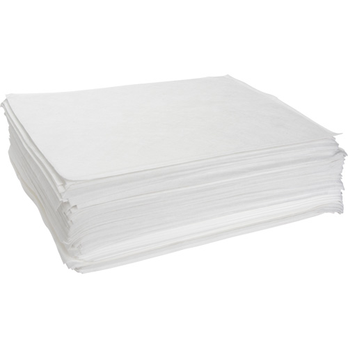 Meltblown Sorbent Pads, Oil Only, 15" x 19", 10 gal. Absorbancy Pryde Industrial Inc.