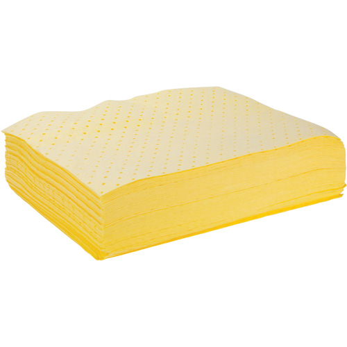 Bonded Sorbent Pads, Hazmat, 15" x 19", 8 gal. Absorbancy Pryde Industrial Inc.