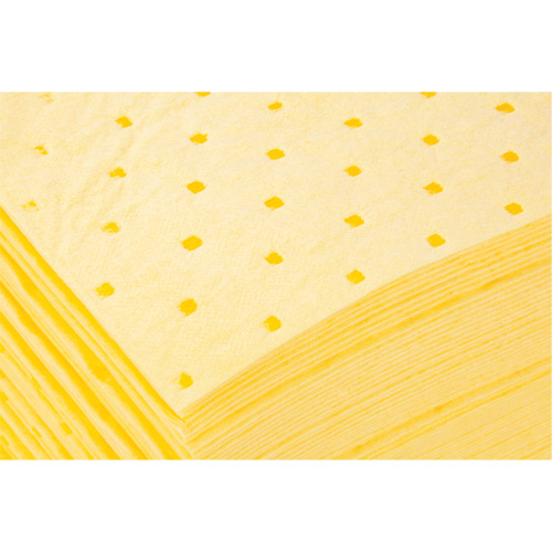 Bonded Sorbent Pads, Hazmat, 15" x 19", 8 gal. Absorbancy Pryde Industrial Inc.
