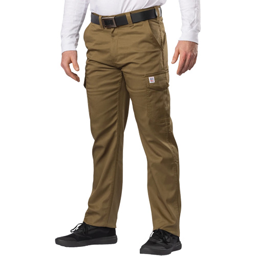 Pantalon cargo Big Flex, Poly-coton/Spandex, Vert olive militaire, Taille 46, Entrejambe 30 Pryde Industrial Inc.