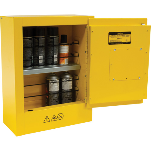 Armoire de s&eacute;curit&eacute; miniature pour produits inflammables, 2 gal., 1 Porte(s), 17" La x 22" h x 8" p Pryde Industrial Inc.