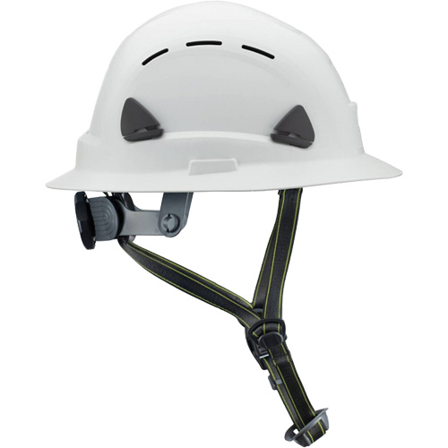 Casque Fibre Metal de style escalade avec bordure compl&egrave;te, R&eacute;pond aux normes CSA type 2, Suspension Rochet, Ventil&eacute; Pryde Industrial Inc.