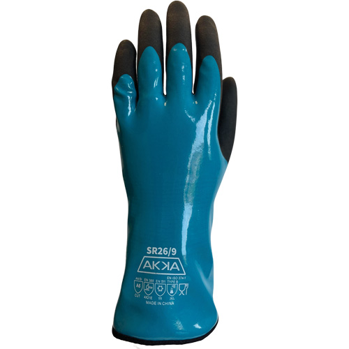 Gants alimentaires de protection contre les produits chimiques, le froid et la coupe, Taille 7, 12" lo, PVC, Doublure en Nylon Pryde Industrial Inc.