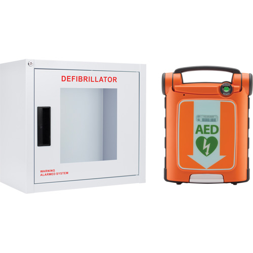 Trousse DEA Powerheart G5 avec armoire, Automatique, Bilingue, Classe 3 Pryde Industrial Inc.