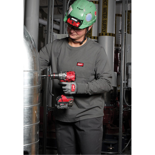 T-shirt &agrave; manches longues avec poches GRIDIRON, Femmes, T-petit, Noir Pryde Industrial Inc.