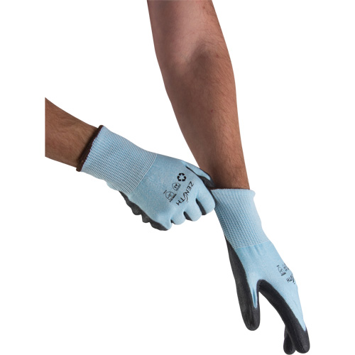 Eco-Friendly Stretch Cut-Resistant Gloves, Size 10, 13 Gauge, Polyurethane Coated, HPPE/RPET Shell, ASTM ANSI Level A3 Pryde Industrial Inc.