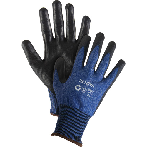 Gants &eacute;lastiques &eacute;cologiques r&eacute;sistants &agrave; la coupe, Taille 7, Calibre 18, Rev&ecirc;tement Polyur&eacute;thane, Enveloppe en Acier inoxydable/PEHP/rPET, ASTM ANSI niveau A5 Pryde Industrial Inc.