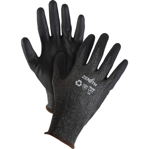 Gants &eacute;cologiques, l&eacute;gers, et r&eacute;sistants &agrave; la coupe, &agrave; haute dext&eacute;rit&eacute;, Taille 10, Calibre 21, Rev&ecirc;tement Mousse de nitrile, Enveloppe en Acier inoxydable/PEHP/rPET, ASTM ANSI niveau A5 Pryde Industrial Inc.