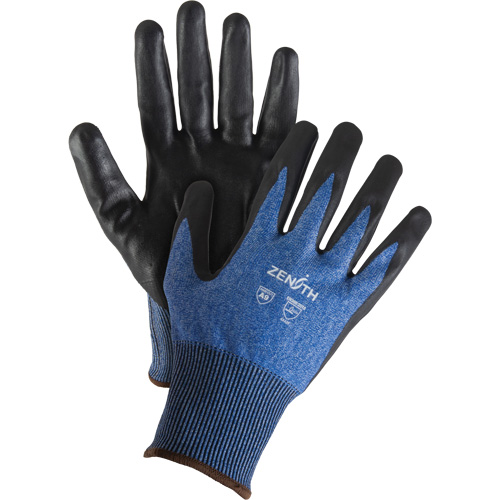 Gants l&eacute;gers et haute dext&eacute;rit&eacute; r&eacute;sistants &agrave; la coupe, Taille 9, Calibre 18, Rev&ecirc;tement Mousse de nitrile, Enveloppe en Acier inoxydable/PEHP/Tungst&egrave;ne, ASTM ANSI niveau A9 Pryde Industrial Inc.