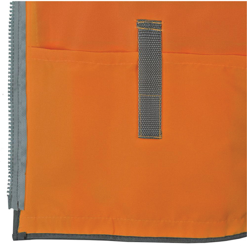 Pioneer Mesh Back Zip Front Surveyor Safety Vest, High Visibility Orange, Small, Polyester Pryde Industrial Inc.