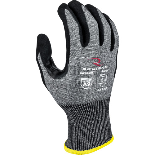 RWG589 Cut Protection Coated Gloves, Size X-Small, 18 Gauge, Foam Nitrile Coated, HPPE Shell, ASTM ANSI Level A9/EN 388 Level F Pryde Industrial Inc.