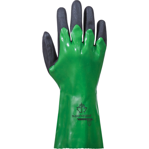 SolvStop Chemical-Resistant Gloves, Size 7, 12" L, PVC Pryde Industrial Inc.