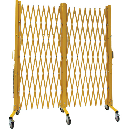 Expandable Barrier, 84" H x 20' L, Yellow Pryde Industrial Inc.