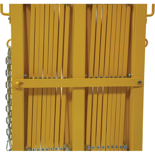 Expandable Barrier, 84" H x 20' L, Yellow Pryde Industrial Inc.
