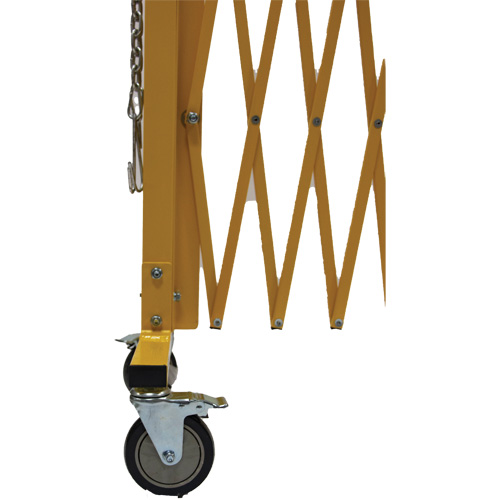 Expandable Barrier, 84" H x 20' L, Yellow Pryde Industrial Inc.
