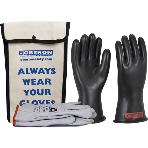 Ensemble de gants en caoutchouc pour l'&eacute;lectricit&eacute; de classe 0, 8, 11" lo, 20 cal/cm², NFPA 70E Pryde Industrial Inc.