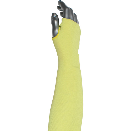 Kut Gard&reg; 2-Ply Cut-Resistant Sleeve with Thumb Hole, Aramid/ATA&reg;, 10", ASTM ANSI Level A6, Yellow Pryde Industrial Inc.