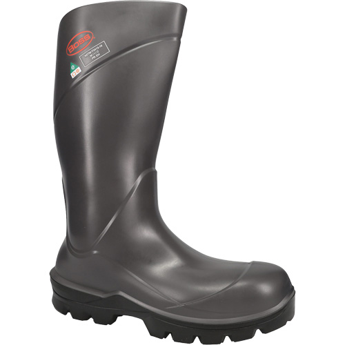 Boss&reg; Footwear Full Safety Boot, Polyurethane, Steel Toe, Size 4, Impermeable Pryde Industrial Inc.