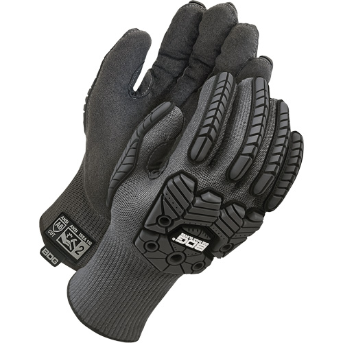 Gants antichocs doubl&eacute;s r&eacute;sistants &agrave; la coupe Deny, 9, Paume en Microfibre, Poignet &eacute;lastique Pryde Industrial Inc.