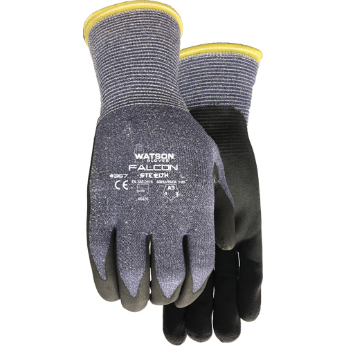 Gants r&eacute;sistant &agrave; la coupe Stealth Falcon 367, Taille Petit, Calibre 15, Rev&ecirc;tement Mousse de nitrile, Enveloppe en Fibre de verre/PEHP/Nylon/Spandex, ASTM ANSI niveau A3/EN 388 niveau C Pryde Industrial Inc.