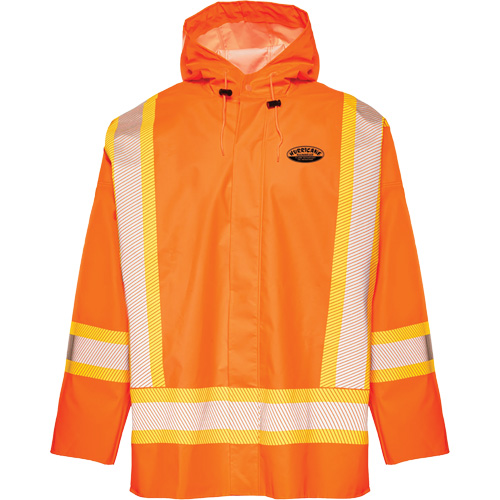 R804 Hurricane Rain Jacket, Small, High Visibility Orange Pryde Industrial Inc.