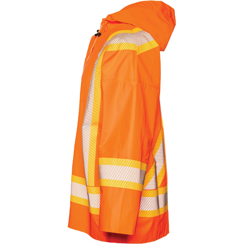 R804 Hurricane Rain Jacket, Small, High Visibility Orange Pryde Industrial Inc.