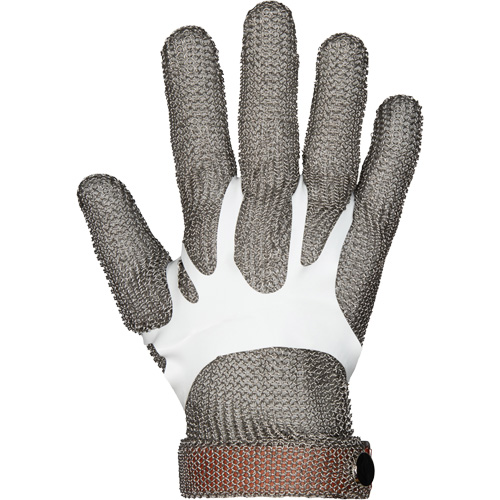 MMG Food Safe Metal Chainmail Gloves, Size 2X-Small, Stainless Steel Shell, ASTM ANSI Level A9 Pryde Industrial Inc.
