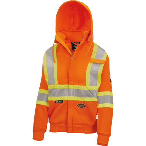 Heavyweight Safety Hoodie, Women's, X-Small, High Visibility Orange Pryde Industrial Inc.