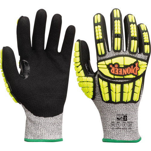 Cut and Impact-Resistant Gloves, Small, Synthetic Palm, Knit Wrist Cuff Pryde Industrial Inc.