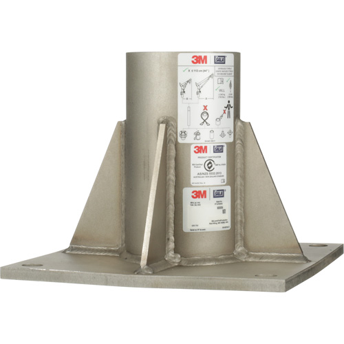 DBI-SALA&reg; Confined Space Floor Mount High Capacity Davit Mast Base, Stainless Steel Pryde Industrial Inc.