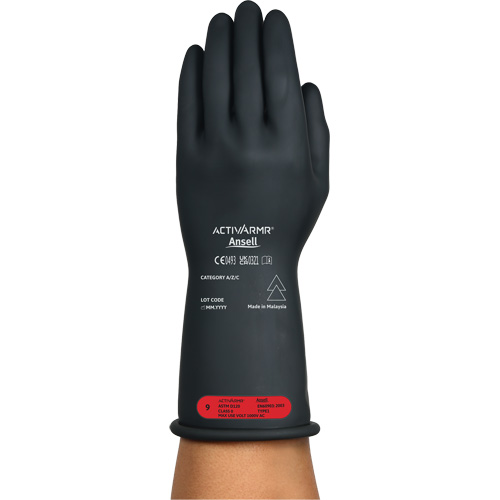ActivArmr&reg; RIG R011BUL Ultra-Lightweight Electrical Insulated Gloves, ASTM Class 0, Size 9, 11" L Pryde Industrial Inc.