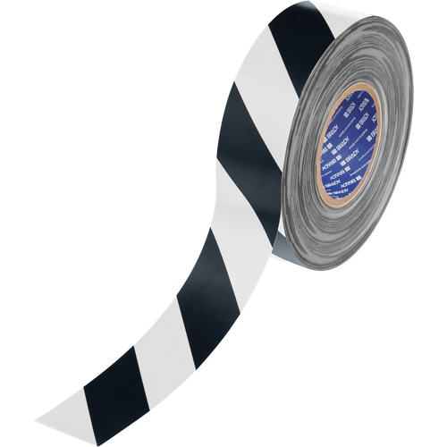 Ruban de marquage pour plancher ToughStripe Max, 2" x 100', Polyester, Noir et blanc Pryde Industrial Inc.