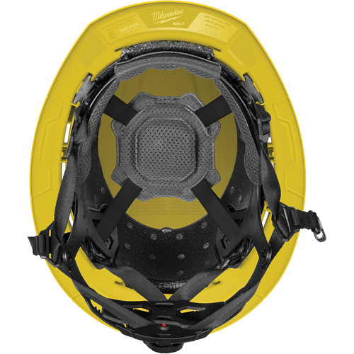 Casque de s&eacute;curit&eacute; &agrave; bordure complet BOLT, R&eacute;pond aux normes CSA type 2, Suspension Rochet, Non ventil&eacute; Pryde Industrial Inc.