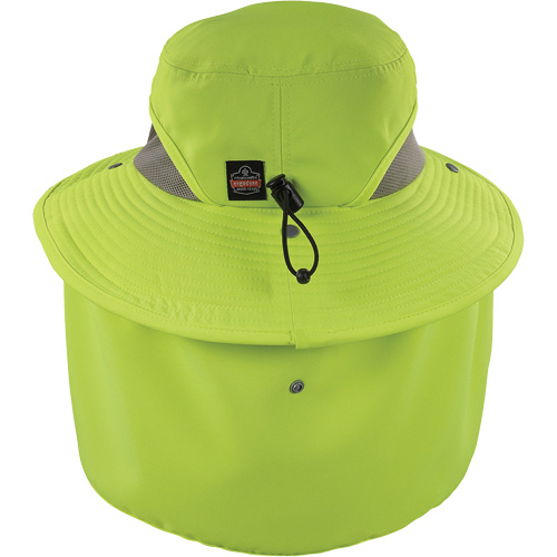 Chapeau de garde forestier 8934 Chill-Its avec prot&egrave;ge-nuque, petit/moyen, Lime haute visibilit&eacute; Pryde Industrial Inc.