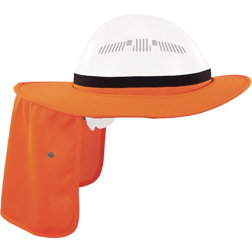 Visi&egrave;re universelle avec protection de la nuque pour casque de s&eacute;curit&eacute; Chill-Its 6661, Orange haute visibilit&eacute; Pryde Industrial Inc.